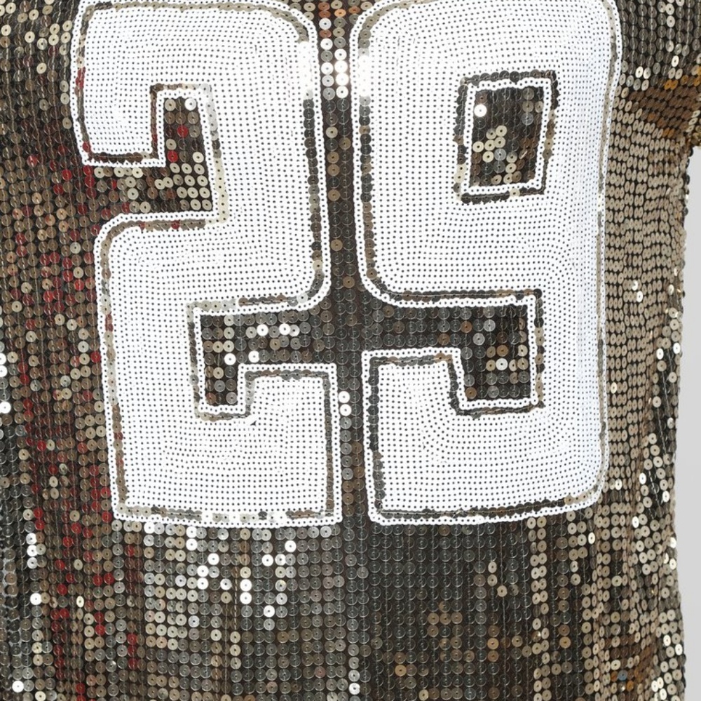 *ONE LEFT* Gold Sequin Jersey Dress ✨ - Picture 5 of 5